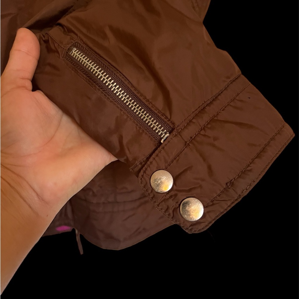 Brown jacket with zippers 90s style - size M - Picture 8 of 8